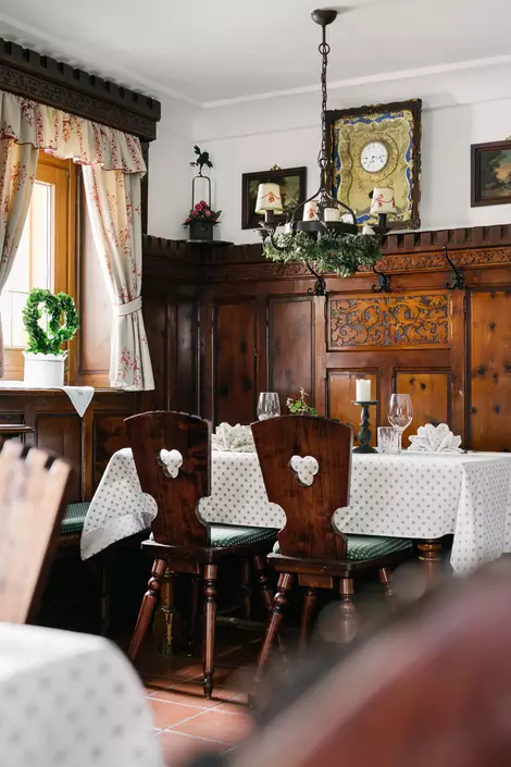 Historische Stube im Hotel Bräu